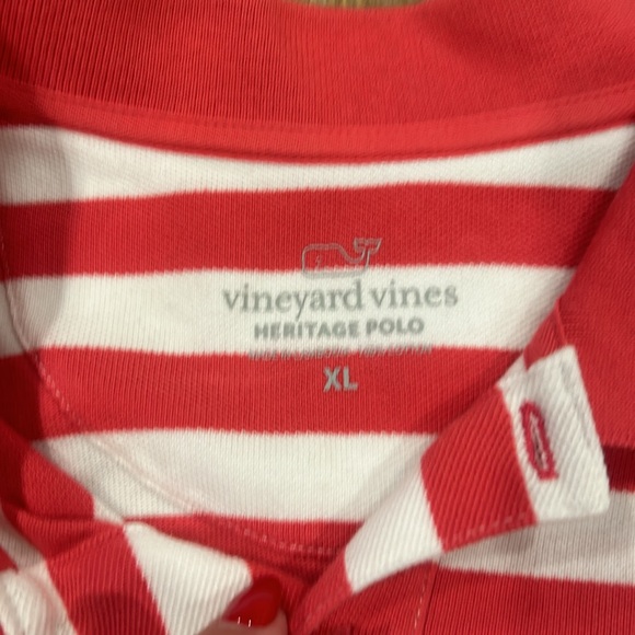 Pink and white stripe polo - Picture 3 of 5